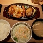 やよい軒 - ミックスグリル定食　930円