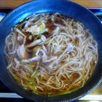 そば処 大和 - かしわそばのアップ