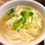 八昌 - あさりの旨みたっぷりの残りのスープで、おそうめん！