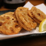 すし旬 - レンコンのはさみ揚げ