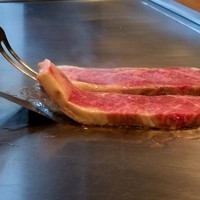 三笠会館 聖せき亭 - 本日のビア付きお外ランチ ♪ 三笠会館 聖せき亭にて お昼の【すみれコース】♪「和牛のステーキ」(^^) #ごちそうフォト #5人分だよ
