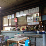 福田屋 - 厨房側の風景