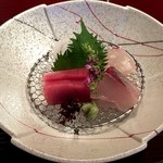 レジーナリゾート富士 - お造　鯛、縞鰺、鮪