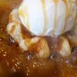 そらいえ - 焦しキャラメルのワッフルアイス（アップ）