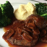 ウルフギャング・ステーキハウス 六本木 - Filet mignon Medallious Mushroom Sauce（4,800円）