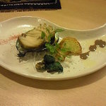 居酒屋　月野郎 - 活あわび塩蒸し＋肝つき