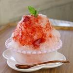サンテカフェ - 愛知県産フレッシュイチゴのかき氷2016