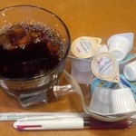 チャンパー - アイスコーヒーのアップ。