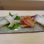 貴寿司 - ミル貝、赤貝、ホッキ貝