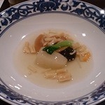 日本料理 対い鶴 - 蕪フカヒレとホタテのあんかけ