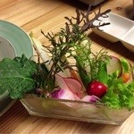 Nasu Ichiya Hoteru - ディナー：バーニャカウダのお野菜