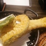 蕎麦Diningすが - 天ぷら (穴子･カボチャ･しめじ･ピーマン)