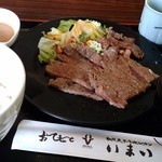 Wafuu Sutekihausu Ando Youshoku No Misei Mai - ステーキ定食　肉増量