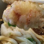 うどん番長 - とり天は、揚げたてアツアツ(≧▽≦)　美味いです。