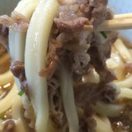 うどん番長 - 柔らかいお肉ぅ～♬　味付けも甘すぎず、美味しっ('◇')ゞ