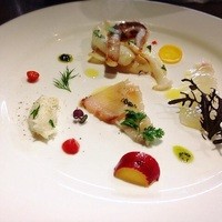 オステリア・オリエーラ - あおり烏賊　鰆　平目の前菜