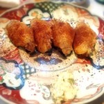 じどりや 穏座 - 手羽先塩焼き