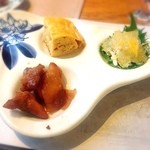 じどりや 穏座 - 前菜もりあわせ