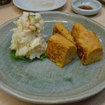 季節料理 魚竹 - 卵焼き+ポテサラ