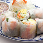 Shrimp spring rolls: 2 pieces