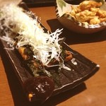 Izakayaosa - ネギちぢみと軟骨のスパイシー揚げ☺︎