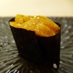 鮨舳 - ［2016/06］徳島産赤ウニの軍艦巻き