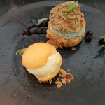 ラ・ボンヌターブル - マイレビュアー様が選んだ琵琶のアイスクリームと抹茶のシュー(2016/5)