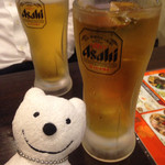 栄翔 - 緑茶ハイ、生ビール Shochu Highball with Green Tea, Beer on Tap at Eisho, Hanzomon！♪☆(*^o^*)