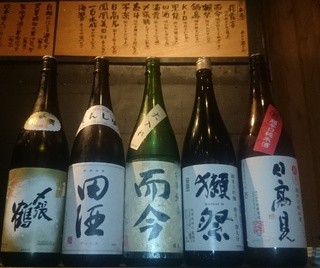 日本酒スタンド YOUMA - グランドメニュー日本酒グラスで500円