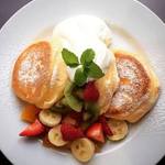 seasonal fresh fruit Pancakes