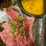 炭火焼肉 GYUー - レアステーキ