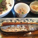 ひだまり亭 - この日のお魚はさんまの甘露煮でした。