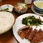 Gyuutan Sumiyaki Rikyuu - ヘルシー定食　￥１５００－