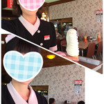 ウエイトレスのお姉さん…最後まで笑顔でした♡