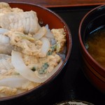 行田 湯元天然温泉 茂美の湯 - とらふぐ玉子とじ丼（ミニ）