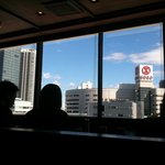 ゆかり - お好み焼きゆかり●窓側席からは横浜ベイクォーターやそごうが見えます