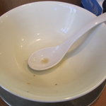 麺や 河野 - 本日もスープ一滴残さず完食です