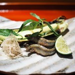 和しょく　えびはら - 料理写真:焼き物　稚鮎　ヤングコーン
