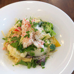 AU GAMIN DE TOKIO table - ずわい蟹と１０種野菜のパスタ