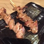 Yakitori Senta - 岩手大地鶏の砂肝280円。まずまずの味でした。