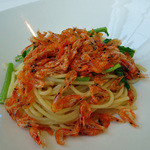 レストラン ファロ 資生堂  - すじ海老とルッコラのスパゲッティ