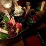 近江牛 焼肉竹 - 刺身もりあわせ