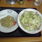 王ちゃん亭 - ちゃんぽんミニ焼飯セット