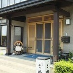 そばや 文助 - 店舗玄関（H28.6.7撮影）