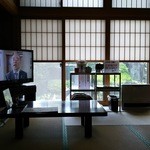 そばや 文助 - 店内４人掛け座卓８卓（H28.6.7撮影）