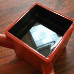 そばや 文助 - 蕎麦湯（H28.6.7撮影）