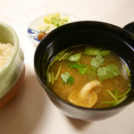 山木館 - 2015/10/31  なめこのお味噌汁