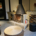 山木館 - 2016/3/12  寛ぎの暖炉スペース コーヒー無料