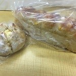 デリマシェリ - コーン食パン、伊予柑クリームチーズ