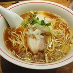 麺尊 RAGE - 限定そば８５０円也（カンパチ、真鯛出汁）　2016/6